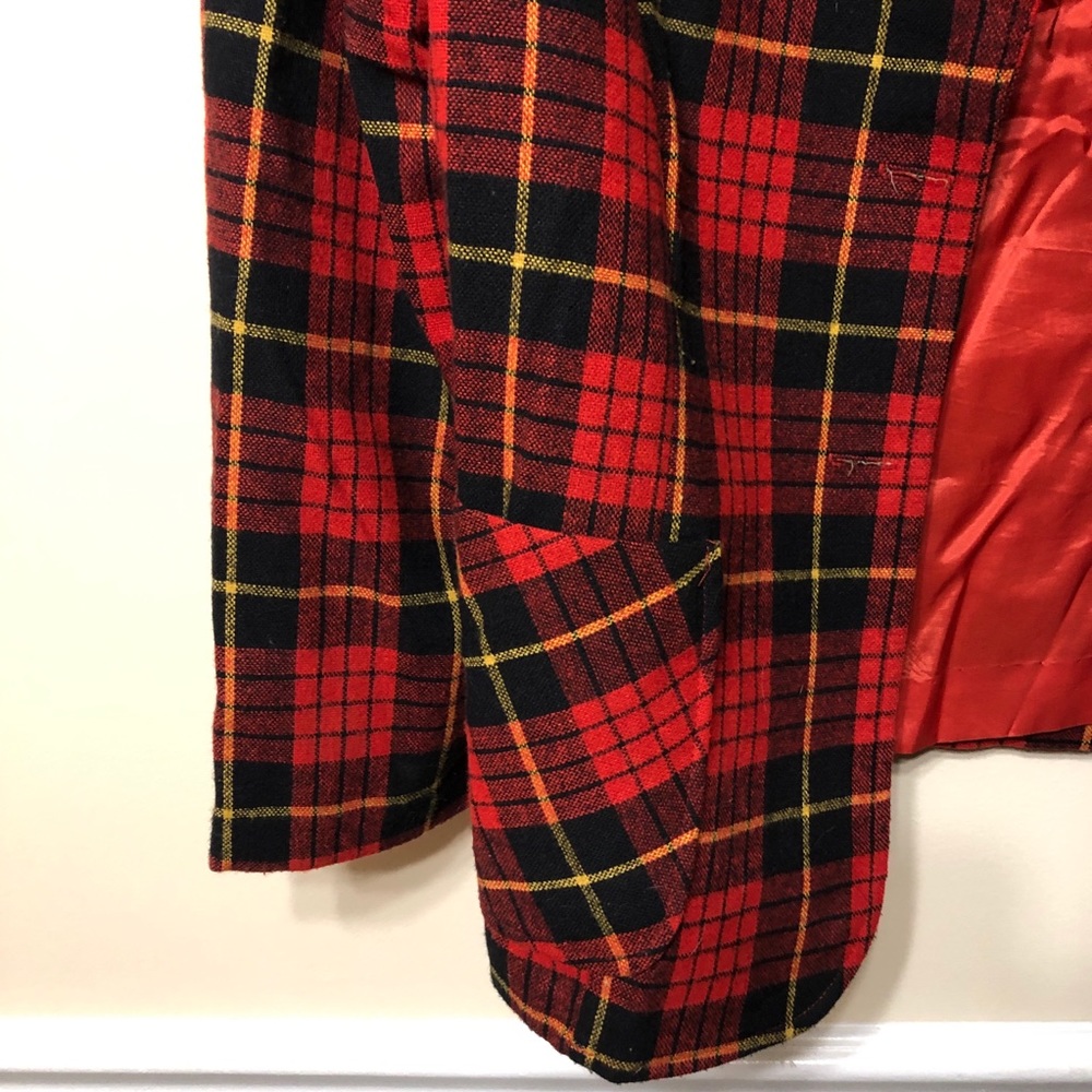 Vintage plaid blazer - Picture 4 of 8